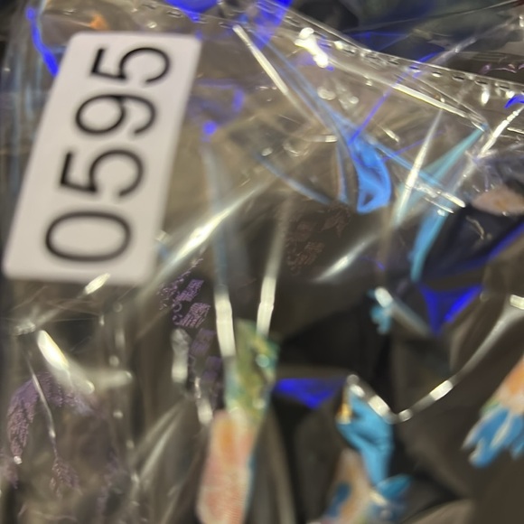 Free People Dress XS Black Floral Backless Mini Short  Ruffle Hem - Picture 6 of 7